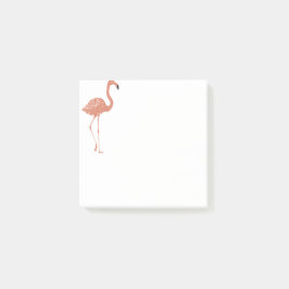 Notas Post-it® Ilustracion lindo rojo flamingo linocut