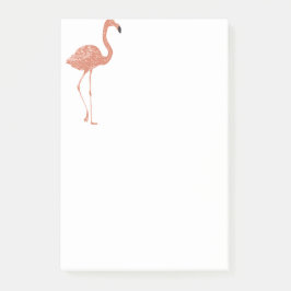 Notas Post-it® Ilustracion lindo rojo flamingo linocut