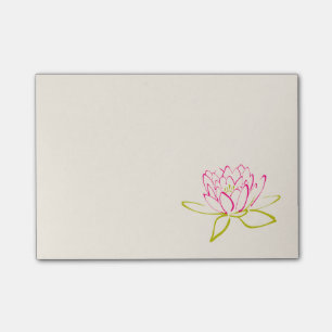 Notas Post-it® Ilustracion Lotus Flower / Water Lily