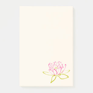 Notas Post-it® Ilustracion Lotus Flower / Water Lily