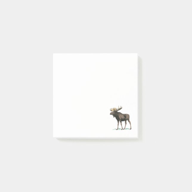 Notas Post-it® Ilustracion Moose de época (Anverso)