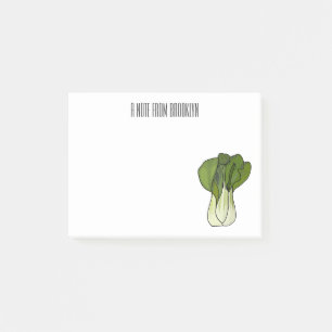 Notas Post-it® Ilustracion personalizado Bok choy
