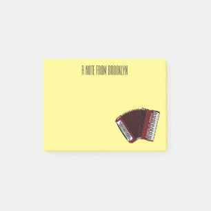 Notas Post-it® Ilustracion personalizado de acordeón