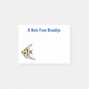 Notas Post-it® Ilustracion personalizado de angelotes a rayas
