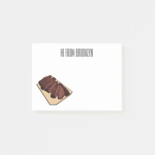 Notas Post-it® Ilustracion personalizado de brisket de carne