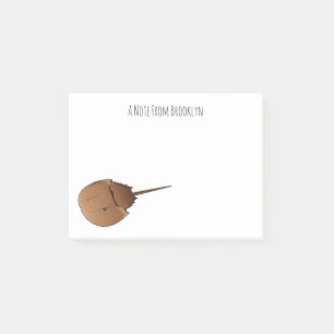 Notas Post-it® Ilustracion personalizado de cangrejo herradura