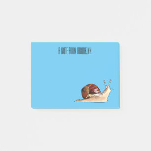 Notas Post-it® Ilustracion personalizado de caracoles