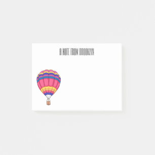 Notas Post-it® Ilustracion personalizado de globo aerostático