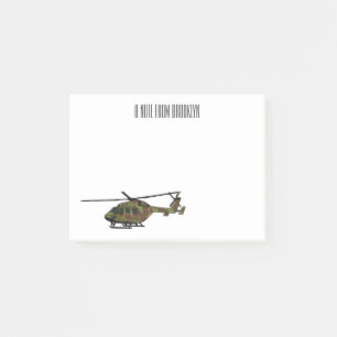 Notas Post-it® Ilustracion personalizado de helicópteros del ejér