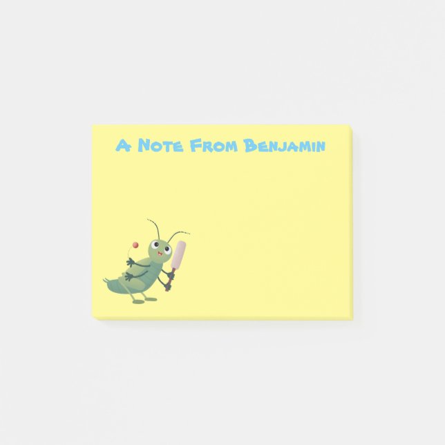 Notas Post-it® Ilustracion personalizado de insectos de cricket v (Anverso)