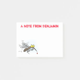 Notas Post-it® Ilustracion personalizado de insectos de mosquitos