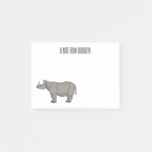 Notas Post-it® Ilustracion personalizado de Javan rhinoceros