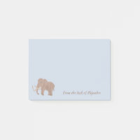 Ilustracion personalizado de mamut lana marrón