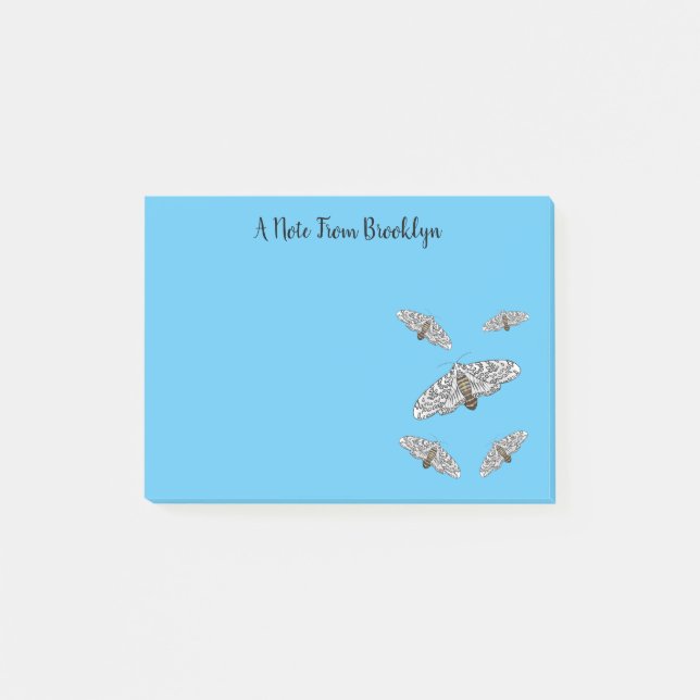 Notas Post-it® Ilustracion personalizado de mariposa leopardo gig (Anverso)