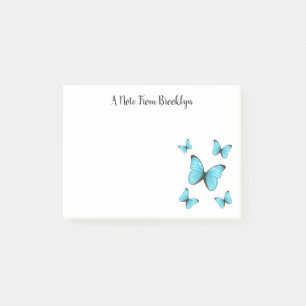 Notas Post-it® Ilustracion personalizado de mariposas morfo