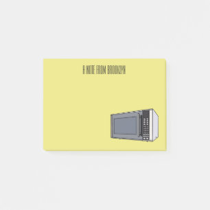 Notas Post-it® Ilustracion personalizado de microondas
