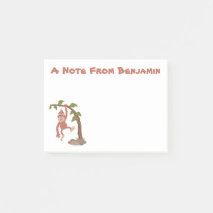 Notas Post-it® Ilustracion personalizado de orangután bebé feliz