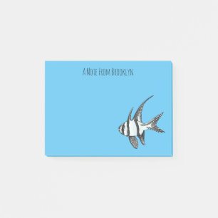 Notas Post-it® Ilustracion personalizado de peces cardinales de B