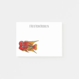 Notas Post-it® Ilustracion personalizado de peces cíclicos de cue