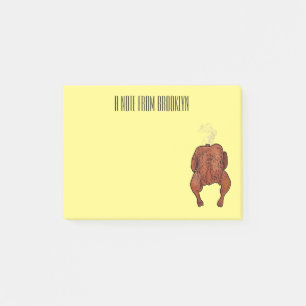 Notas Post-it® Ilustracion personalizado de pollo asado