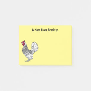 Notas Post-it® Ilustracion personalizado de pollo de Sebright