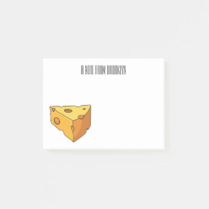 Notas Post-it® Ilustracion personalizado de queso