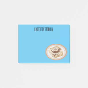 Notas Post-it® Ilustracion personalizado de rollo de canela