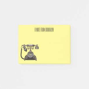 Notas Post-it® Ilustracion personalizado de teléfono
