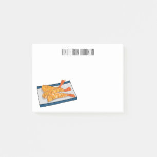 Notas Post-it® Ilustracion personalizado de tempura gambas