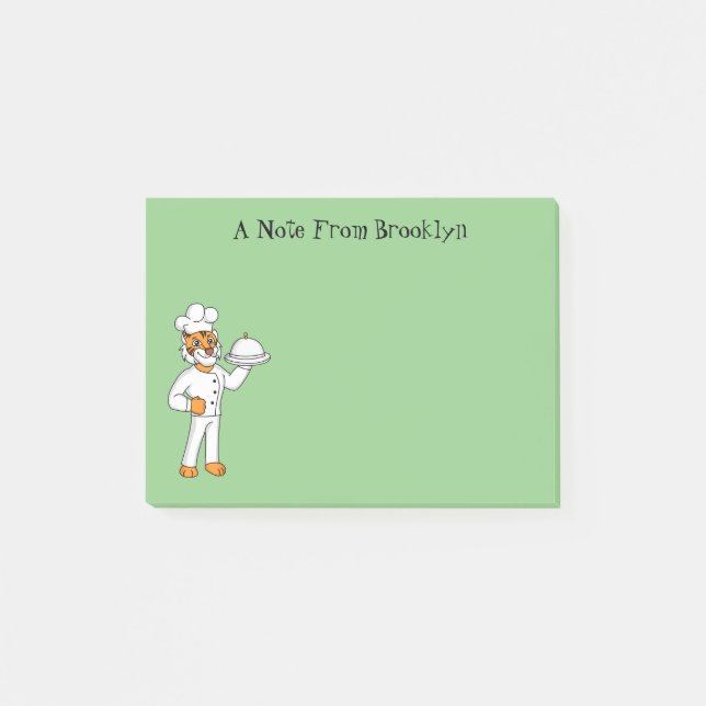 Notas Post-it® Ilustracion personalizado de tigre gracioso (Anverso)