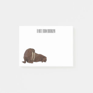 Notas Post-it® Ilustracion personalizado de Walrus