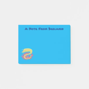 Notas Post-it® Ilustracion personalizado gracioso de moray verde