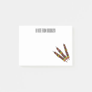 Notas Post-it® Ilustracion personalizado kebab o kabob