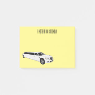 Notas Post-it® Ilustracion personalizado limusina