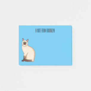 Notas Post-it® Ilustracion personalizado siamés