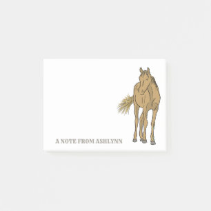Notas Post-it® Ilustracion realista del Caballo Marrón de Sorrel