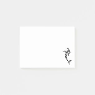 Notas Post-it® Ilustracion tribal del tiburón de Hammerhead