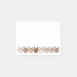 Notas Post-it® ILY Hands Post-It Note