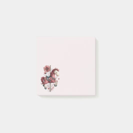 Notas Post-it® Imagen de caballo de carrusel caprichoso