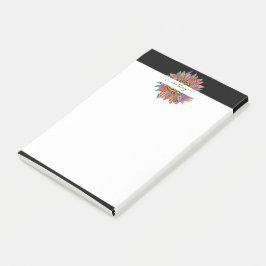 Notas Post-it® Impresión de arcoiris y leopardo personalizada