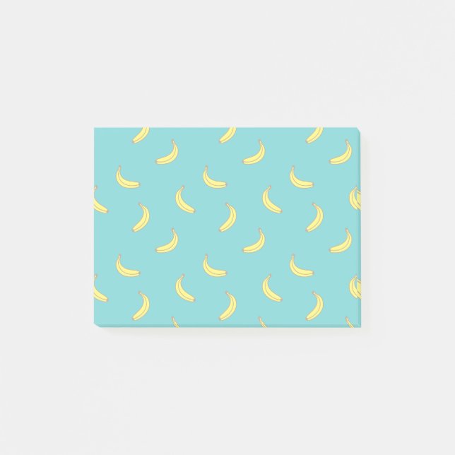 Notas Post-it® Impresión de banana (Anverso)