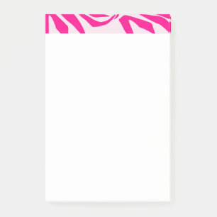 Notas Post-it® Impresión de cebra rosa