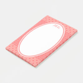 Notas Post-it® Impresión de diseño de puntos de polka