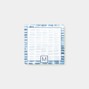 Notas Post-it® Impresión de la acuarela del monograma el  