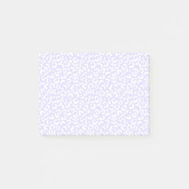 Notas Post-it® Impresión de leopardo lechal morado blanco