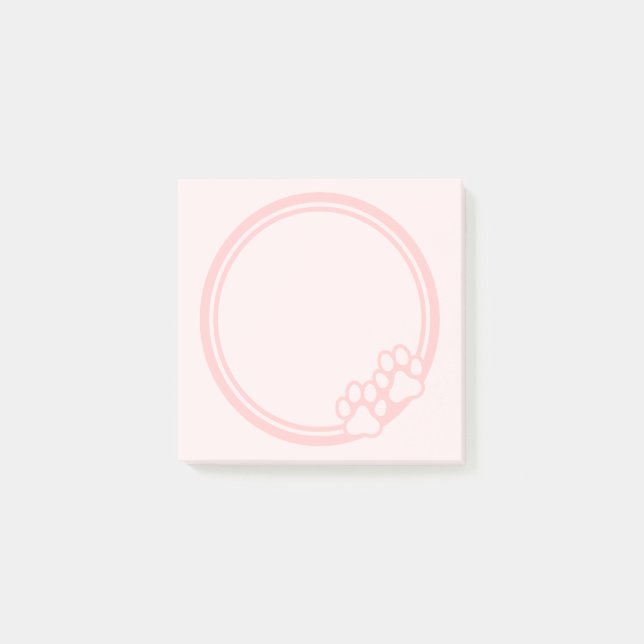 Notas Post-it® Impresión de página rosa (Anverso)
