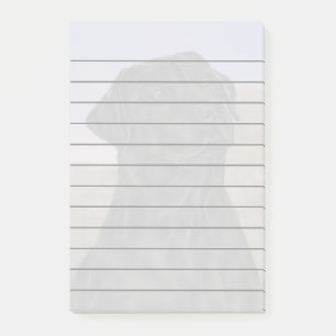 Notas Post-it® Impresión de perro recuperador de labrador negro