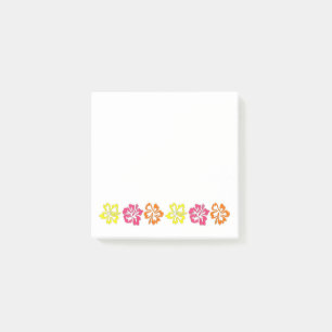 Notas Post-it® Impresión floral tropical hawaiana hibiscus floral