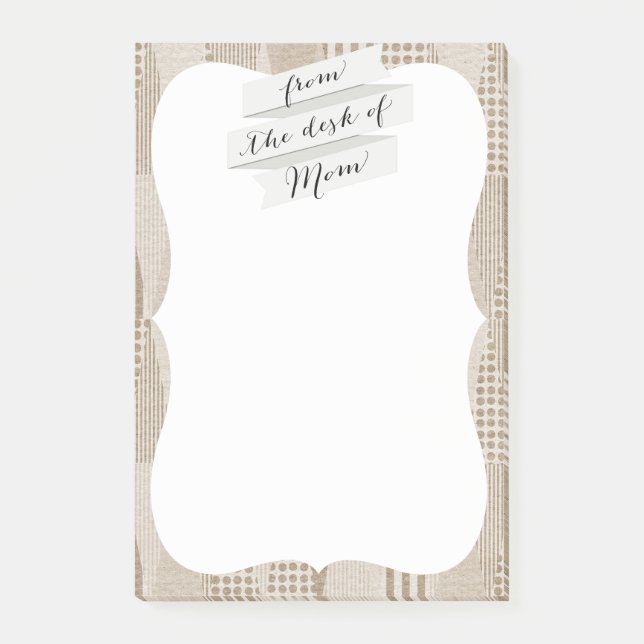 Notas Post-it® Impresión neutra abstracta moderna de mediados del (Anverso)