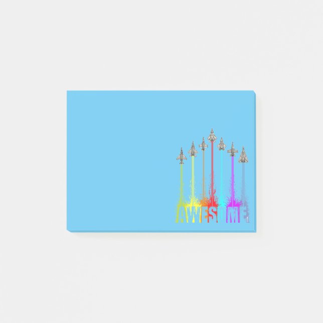 Notas Post-it® Impresionantes jets de combate (Anverso)